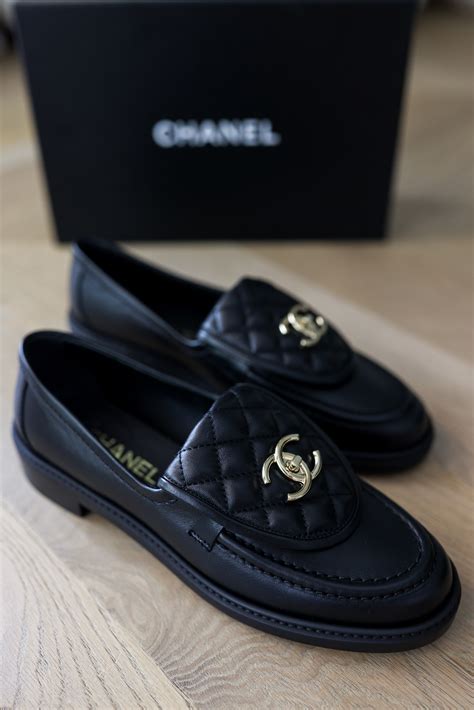 chanel turn lock loafer|chanel lambskin loafers.